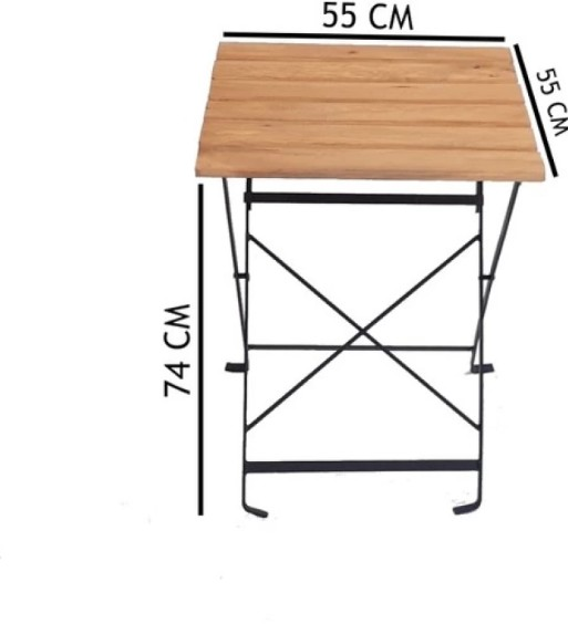 NET*/ KATLANIR MASA SANDALYE ''BİSTRO'' 55X55CM TP