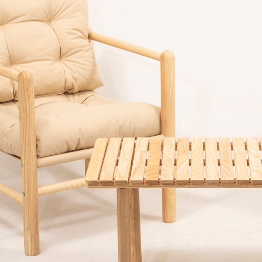 BAHÇE OTURMA GRUBU KREM GLORİA 1+1+SEHPA