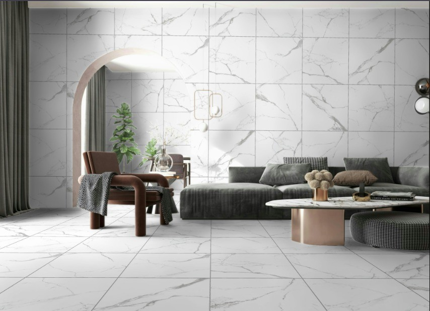 KMPNY\61X61 NEO CLASSICO SILVER PORCELAIN MATTE