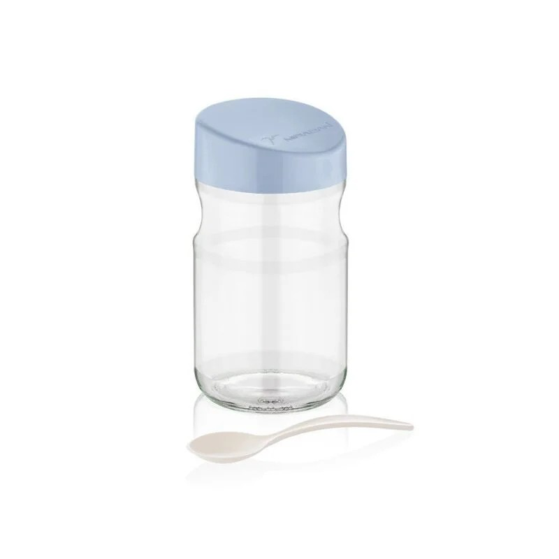 NET/KAVANOZ BAHARATLIK KAŞIKLI KARE ELITE CAM 370C