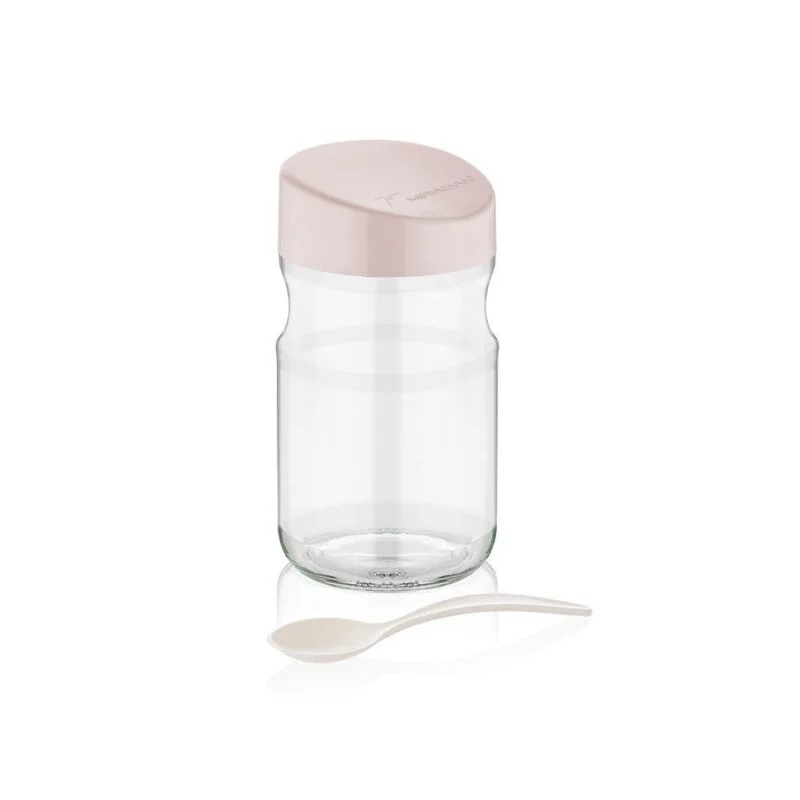 NET/KAVANOZ BAHARATLIK KAŞIKLI KARE ELITE CAM 370C