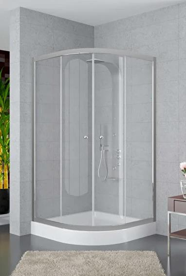 90X90 ECO OVAL KABİN 6MM CAM PRLK KROM PRF H:190CM