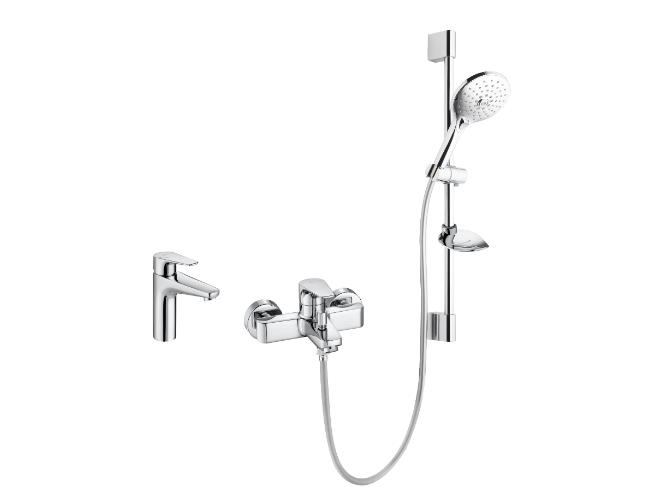 ATLAS LAVABO+BANYO BAT+SÜRGÜLÜ DUŞ SET