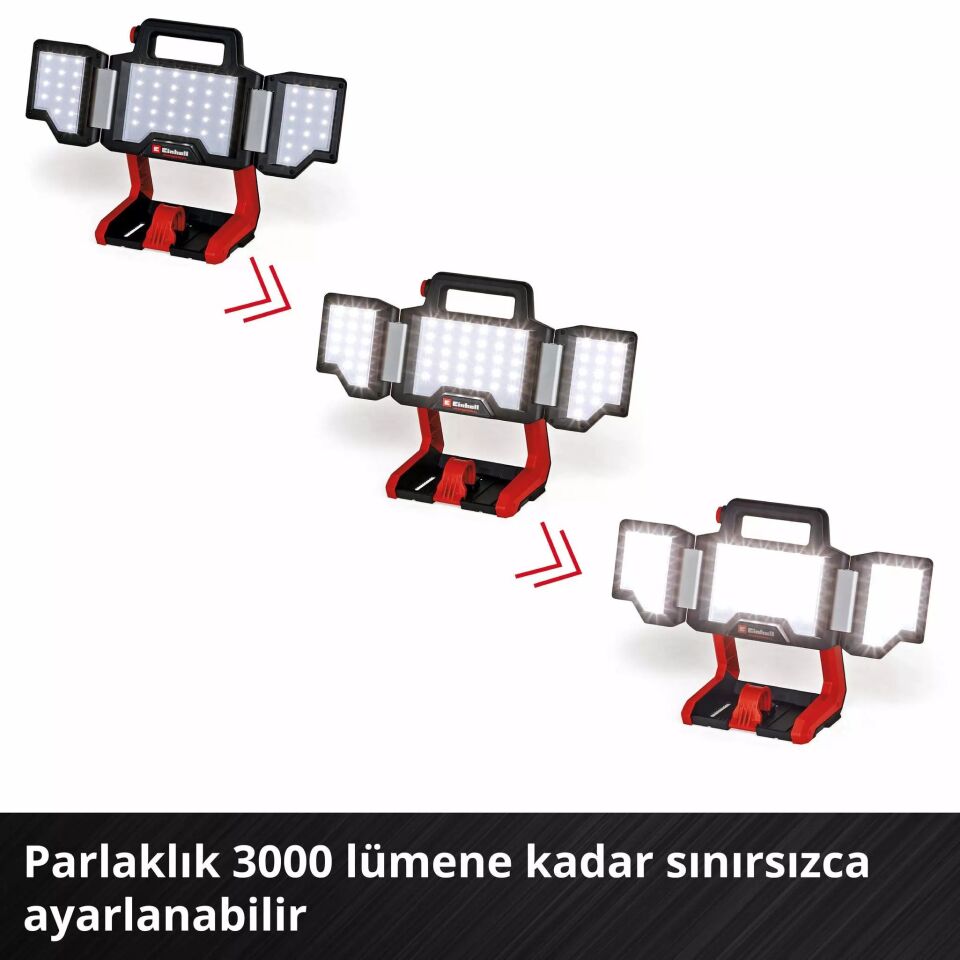 AKÜLÜ LED AYDINLATMA PROFOSYONEL TP-CL 18/3000 Li