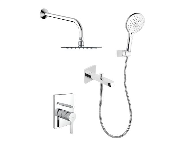 CARELIA ANKASTRE BANYO SETI 3 YÖNLÜ KROM