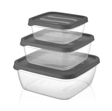 SAKLAMA KABI KARE 3LÜ 500ML-1000ML-1600ML