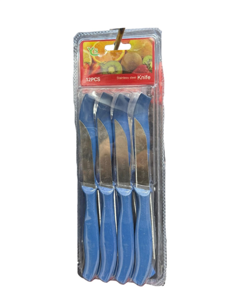 BIÇAK 12Lİ ŞEFFAF-RENKLİ SAPLI