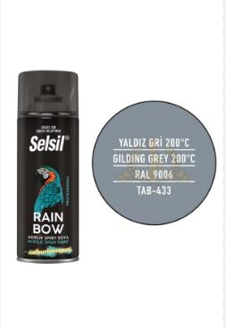 SPREY BOYA AKRİLİK ISI YALDIZ GRİ 400ML KOLİ/12AD