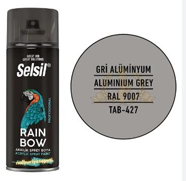 SPREY BOYA AKRİLİK ALUMINYUM GRİ 400ML KOLİ/12AD