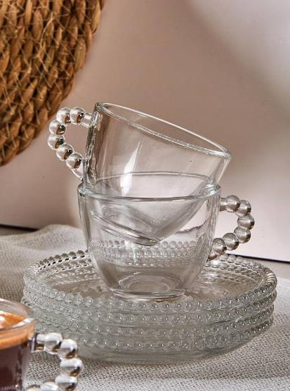 KAHVE FİNCANI CAM GİRONA 6LI