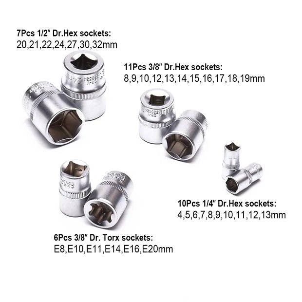 LOKMA ANAHTAR SETİ 132 PARÇA 1/2'' - 3/8'' - 1/4'' TP