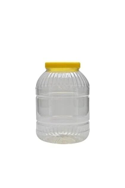 KAVANOZ PET YUVARLAK ŞEFFAF 3LT