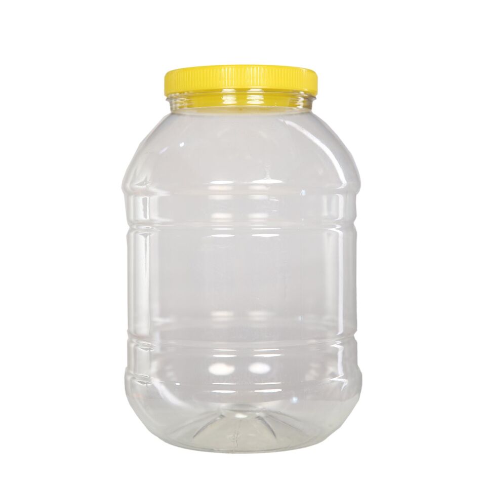 KAVANOZ PET YUVARLAK ŞEFFAF 5LT