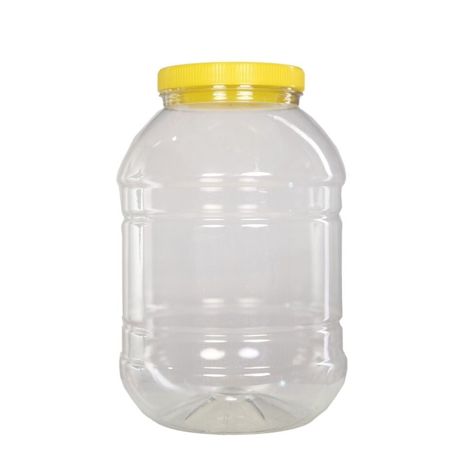 KAVANOZ PET YUVARLAK ŞEFFAF 5LT