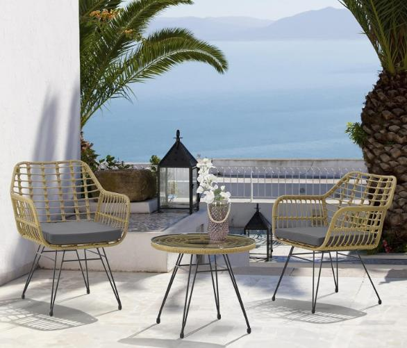 SANDALYE KAFES MİNDER+ YUVARLAK SEHPA