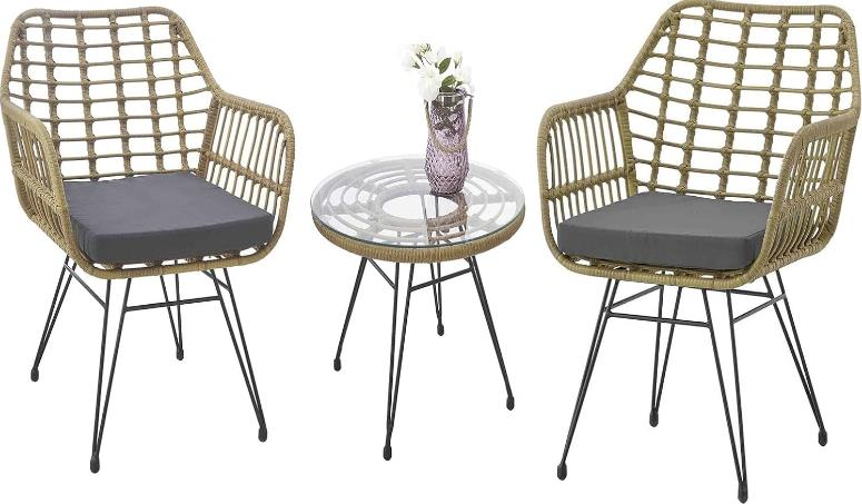 SANDALYE KAFES MİNDER+ YUVARLAK SEHPA