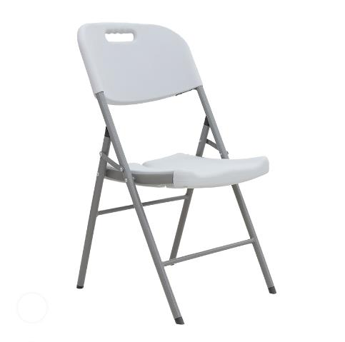 SANDALYE KATLANIR METAL AYAK BEYAZ