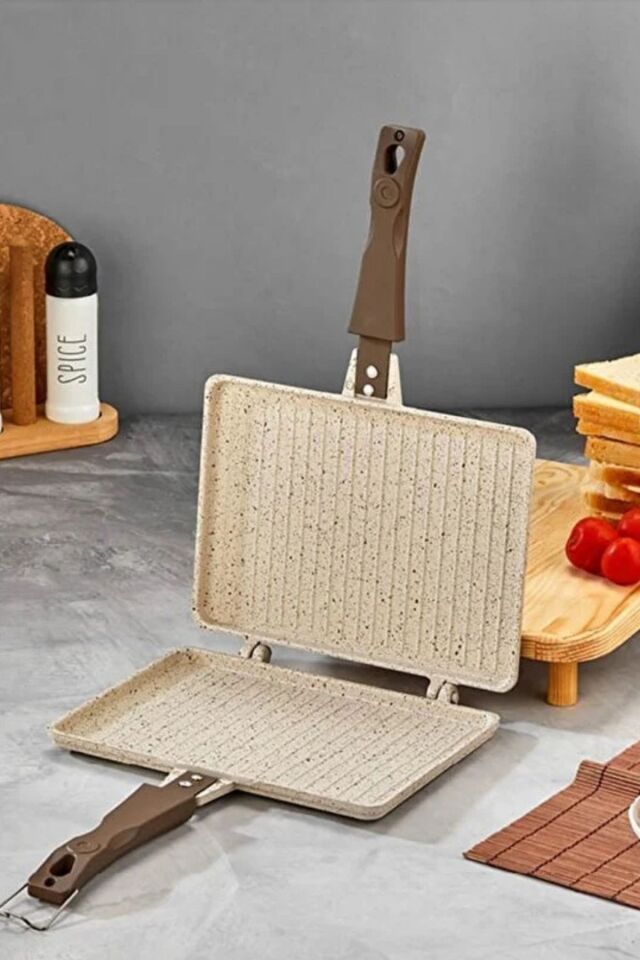 TOST MAKİNESİ EL OCAK ÜSTÜ DÖKÜM İNCİ KREM