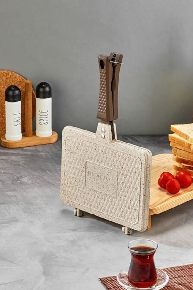 TOST MAKİNESİ EL OCAK ÜSTÜ DÖKÜM İNCİ KREM