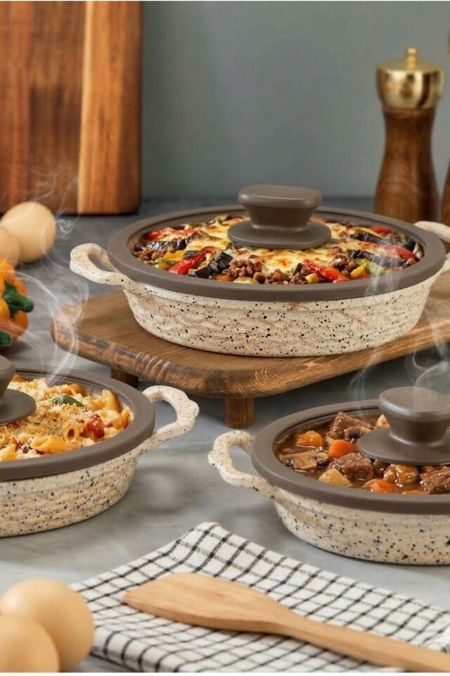 TAVA SET DÖKÜM 20/24/28CM KREM