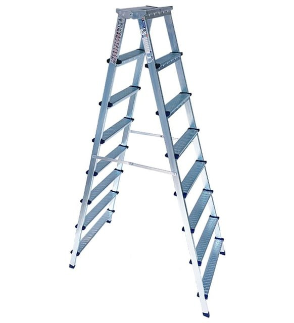 MERDİVEN GALVANİZ ÇİFT 8+8 BASAMAK RİTA RM-618 TP