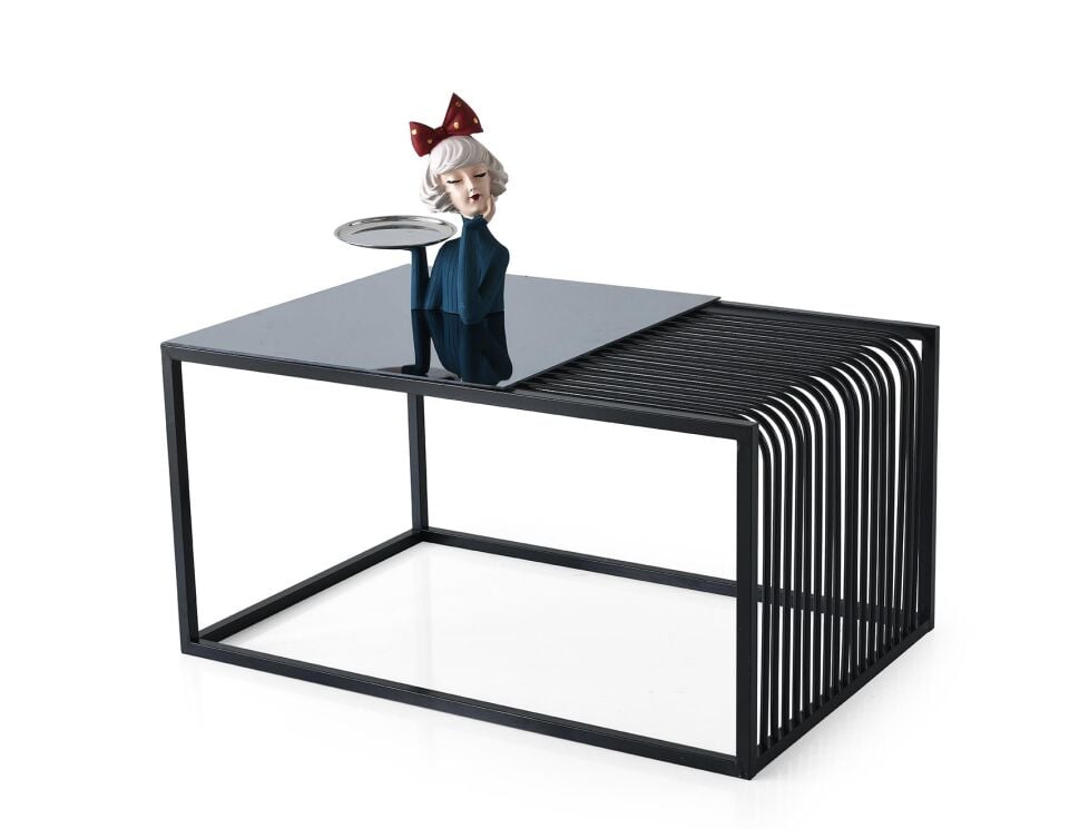 ORTA SEHPA CAMLI METAL DİKDÖRTGEN SYH ''BİLGE''