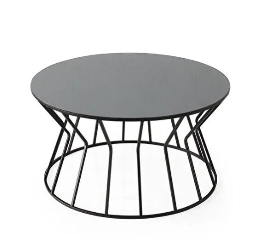 ORTA SEHPA CAM SİYAH İSKELET ''VEGAS''