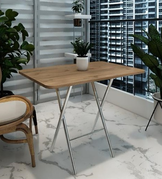 MASA BALKON KATLANABİLİR 60x90CM ÇAM