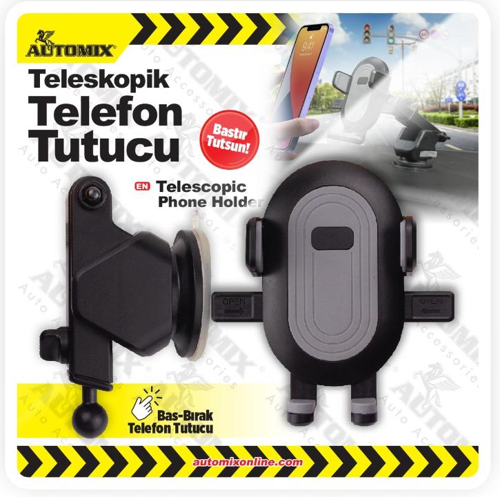 TELEFON TUTUCU AUTOMIX TELESKOPİK