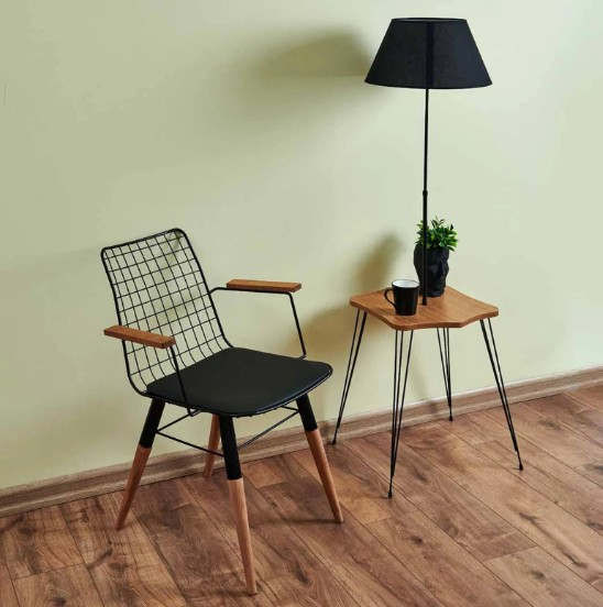 SANDALYE KOLLU AHŞAP AYAK ''NEHİR''