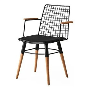 SANDALYE KOLLU AHŞAP AYAK ''NEHİR''