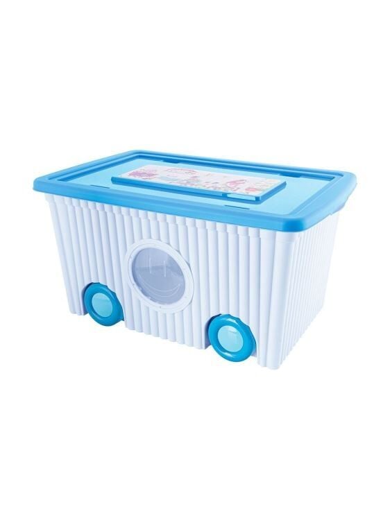 SAKLAMA KUTUSU TEKERLEKLİ 60LT MAVİ