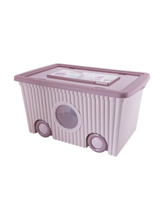 SAKLAMA KUTUSU TEKERLEKLİ 60LT PEMBE