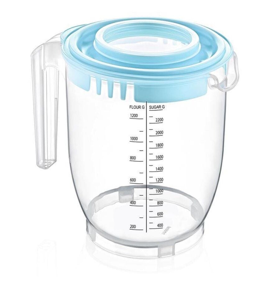 MİKSER KABI ŞEFFAF KAPAKLI 2200ML TP