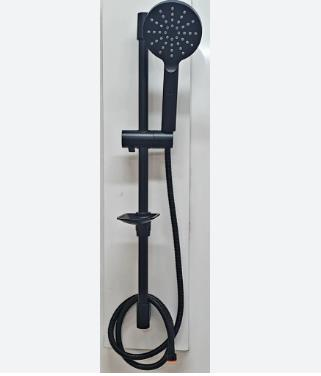 CAPRİCE SÜRGÜLÜ DUŞ SETİ YUVARLAK  SİYAH