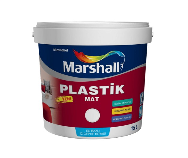 PLASTİK MAT BOYA BEYAZ 15L