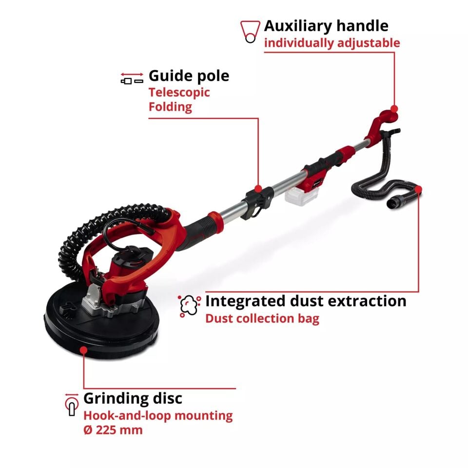 AKÜLÜ ALÇIPAN ZIMPARA  TE-DW 18/225 Li - Solo