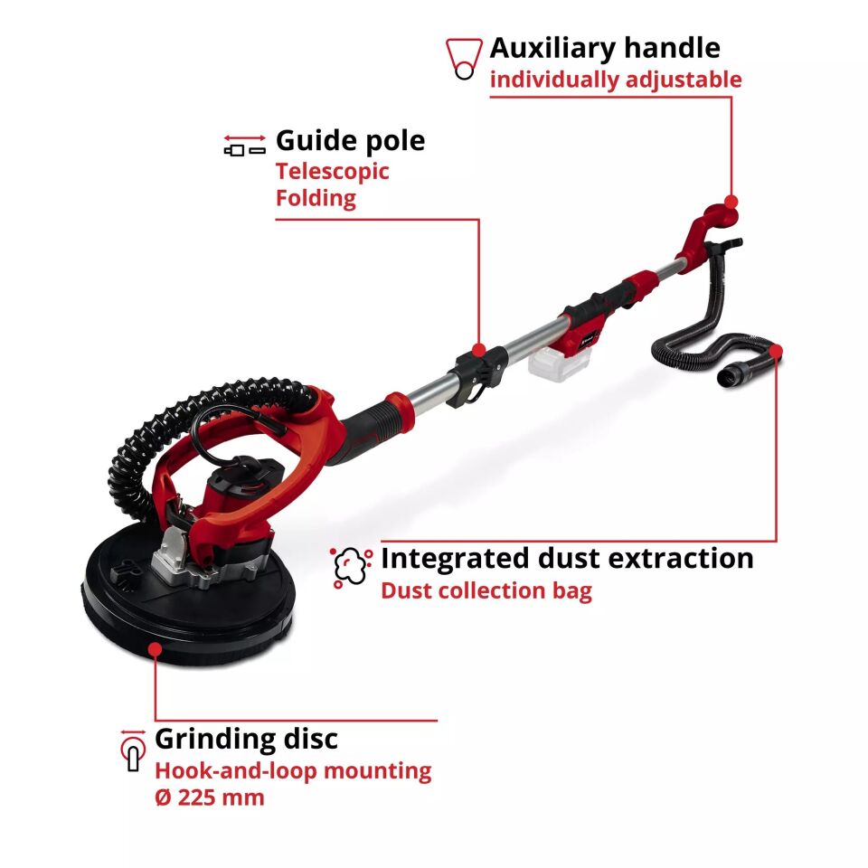 AKÜLÜ ALÇIPAN ZIMPARA  TE-DW 18/225 Li - Solo
