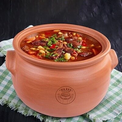 GÜVEÇ TENCERE KAPAKLI ORTA BOY ASTARLI