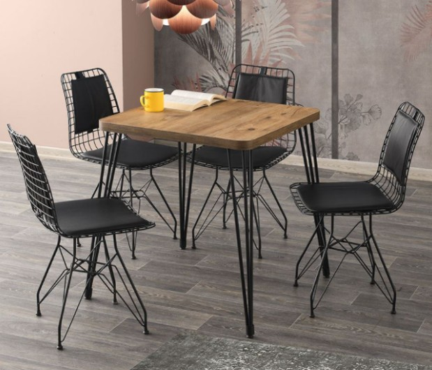 NET*/ MASA SANDALYE TAKIMI 4 SAND.''ARAS-TELLİ'' 70X