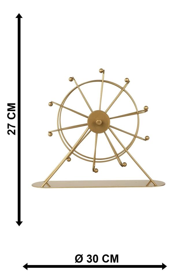 AKSESUAR DÖNMEDOLAP METAL 30X27CM ESKİTME