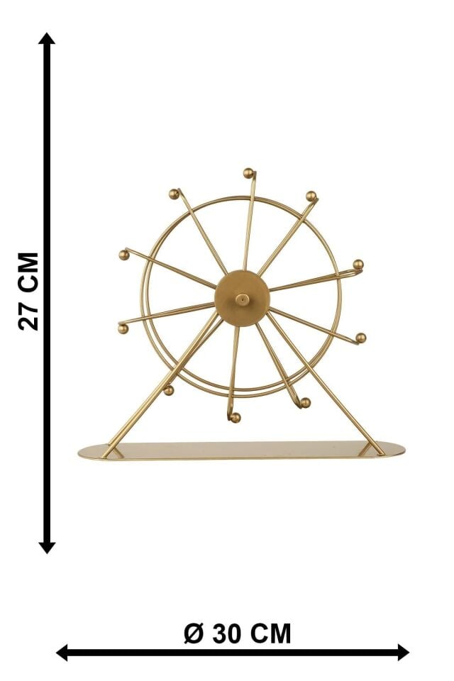 AKSESUAR DÖNMEDOLAP METAL 30X27CM ESKİTME