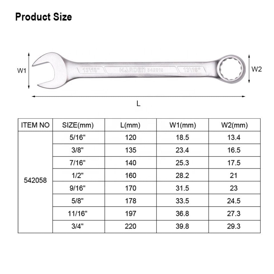 KOMBİNE ANAHTAR SETİ 8 PARÇA
