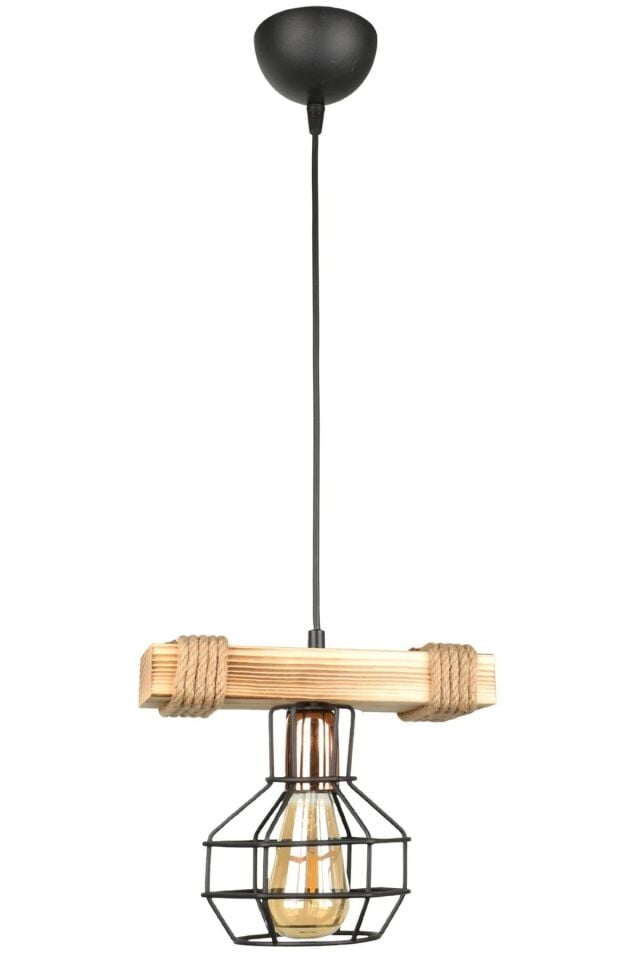 AVİZE AHŞAP LUMENİA TEKLİ 25X70CM