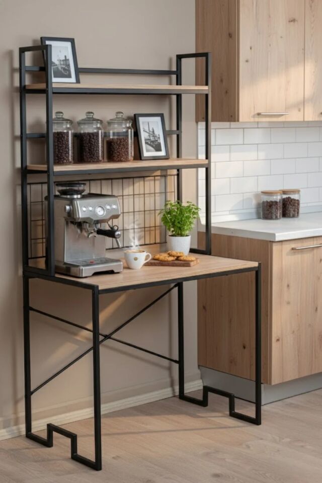 ÇALIŞMA MASASI LÜX RAFLI ÇAM 90x177x60CM