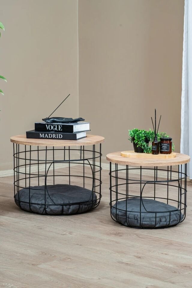 SEHPA 2Lİ KEDİ YUVALI ÇAM 55x55x43CM