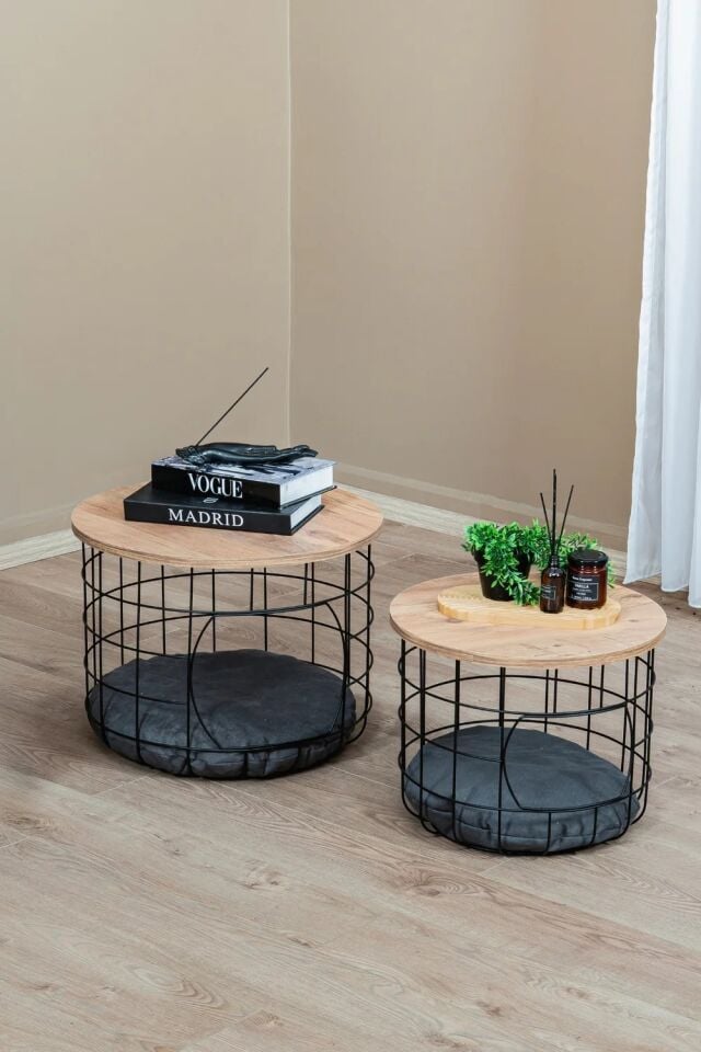 SEHPA 2Lİ KEDİ YUVALI ÇAM 55x55x43CM