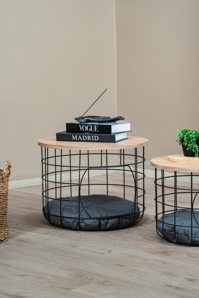 SEHPA 2Lİ KEDİ YUVALI ÇAM 55x55x43CM