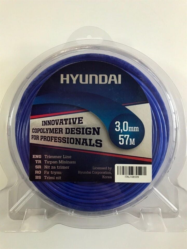 MİSİNA YUVARLAK 3.0MM 57MT MAVİ HYUNDAI