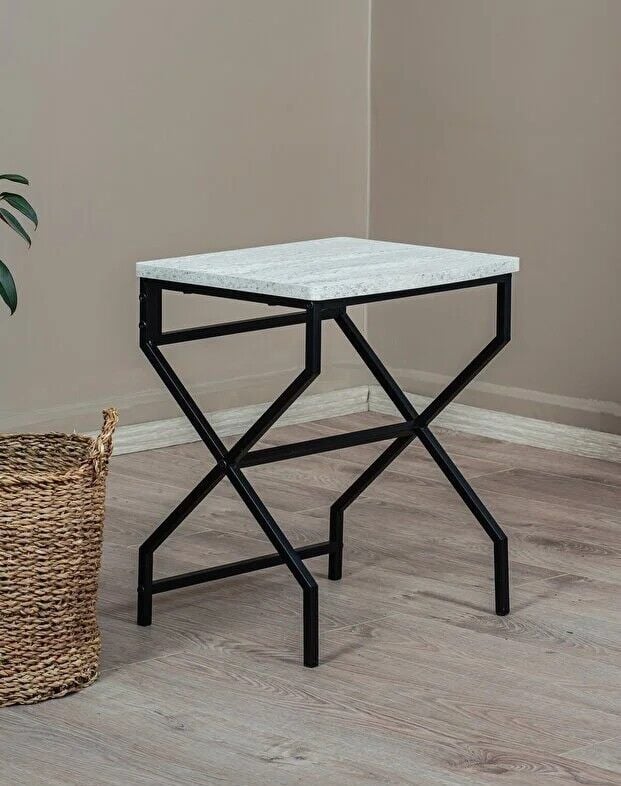 SEHPA ZİGON 3LÜ X AYAK TRAVERTEN 44x52x36CM